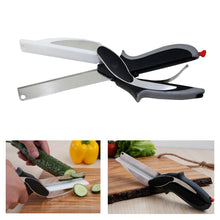 Load image into Gallery viewer, Stainless Steel Kitchen Scissors 2 in 1 Cutting Board