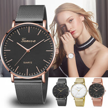 Load image into Gallery viewer, Modern Black Watch Men Women Mesh Stainless Steel for Gifts
