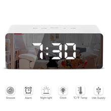 Load image into Gallery viewer, electronic LED Mirror Alarm [Wake Up clock]
