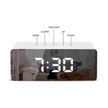 Load image into Gallery viewer, electronic LED Mirror Alarm [Wake Up clock]
