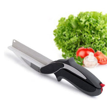 Load image into Gallery viewer, Stainless Steel Kitchen Scissors 2 in 1 Cutting Board
